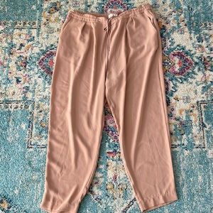 Plus size drawstring slacks